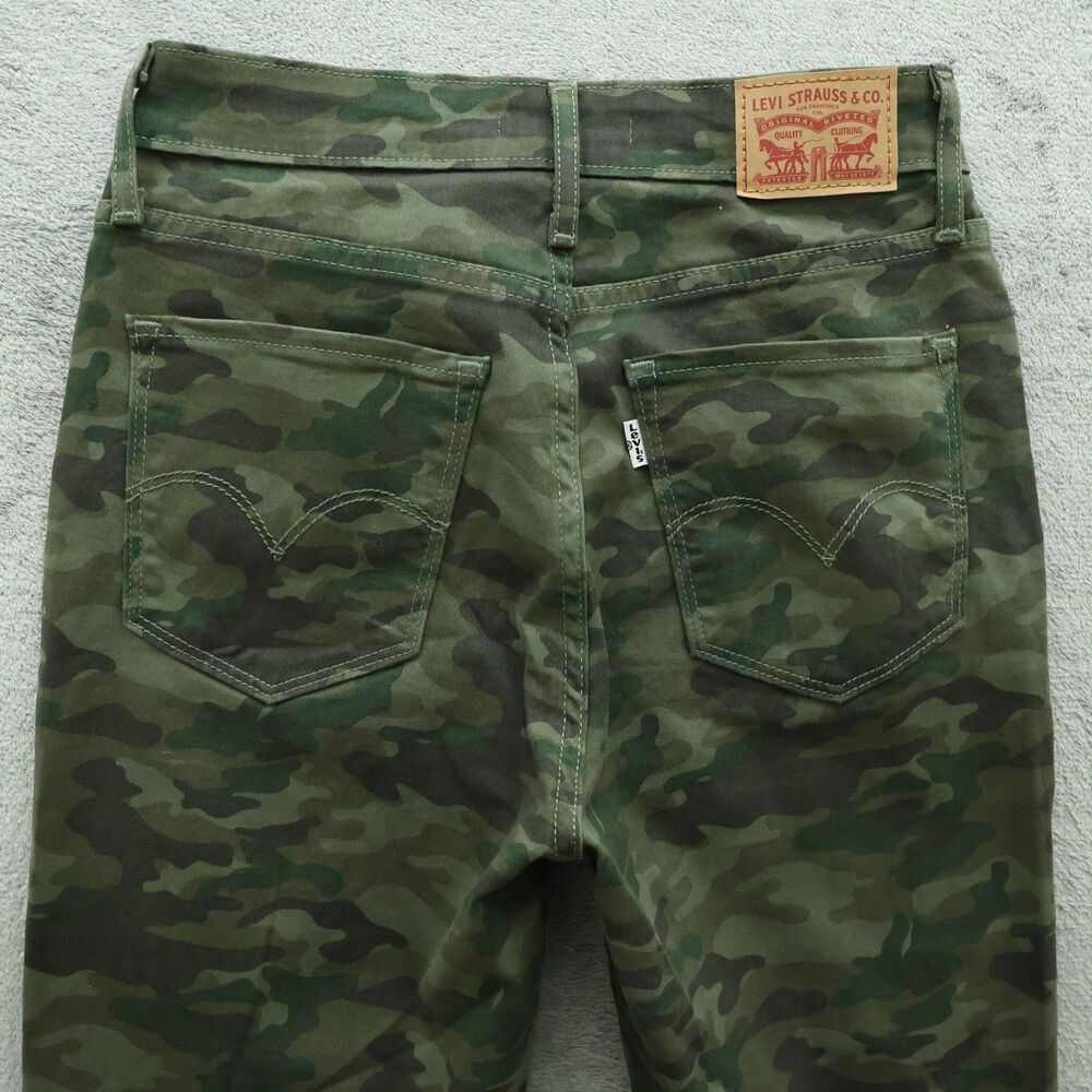 Levi's 721 Jeans Women's Size 27 Camouflage High-Rise Skinny Denim 30" Inseam - Picture 15 of 16